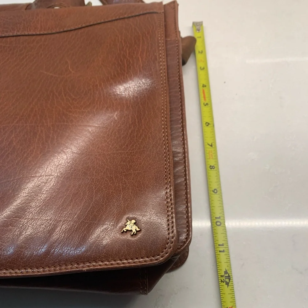 Visconti London Brown Leather Messenger Bag